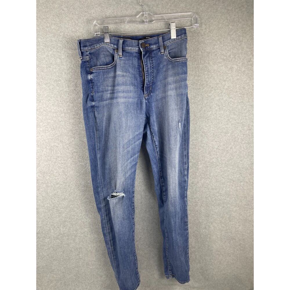 Banana Republic Skinny Jeans Women's Size 29 Med Wash Distressed Denim
